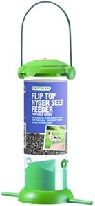 Gardman Flip Top Nyjer Seed Feeder Bird, Green, 13 x 5 x 13 cm