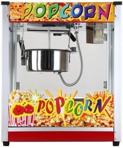 Commercial Electric Popcorn Machine Popcorn Maker Movie Popcorn 1300W Flat Top