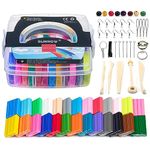 Polymer Clay Set - 26 Colors Oven Bake Polymer Clay DIY Air Dry Clay Soft Polymer Clay Set with Modeling Tools,Modeling Clay Toy for Kids/Best Gifts for Kids (Multicolor)