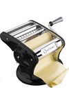 Cestari Ultimate Pasta Machine - Unique Patented Suction Base for No-Slip Use of Stainless Steel Pasta Roller Machine - 150 mm - Includes Pasta Cutter, Hand Crank, and Recipes