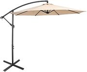 Costway 3M Patio Offset Umbrella w/