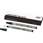 Montblanc Rollerball LeGrand Refills (F) Mystery Black 105166 / Pen Refills for Meisterstück LeGrand Rollerball Pens with a Fine Tip / 2 x Black Pen Cartridges