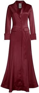 CHIC STAR Womens Satin Maxi Coat XL