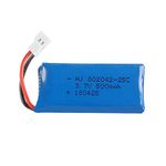 YUNIQUE UK 1 Pieces Upgraded 3.7V 500mAh 25C Lipo Battery for Hubsan X4 H107L H107C H107D H107 V252 JXD 385 RC Quadcopter