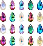 Pandahall 100pcs Faceted Teardrop G