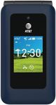 AT&T Cingular U1030AA 6723D Flex 2 Prepaid 4G LTE Flip Phone, 2MP Camera, Android, Classic Navy, Carier Locked to