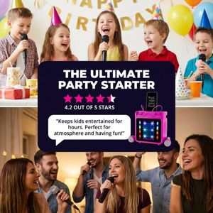 RockJam Bluetooth Karaoke Machine – 10W Portable Speaker