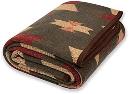 PuTian Merino Wool Blanket - 87" x 63" Great for Bed, Couch, Camping, Outdoors, Travel & Emergency -Large Warm Soft Washable Wool Throw