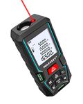 Laser Measure Device 50M,MiLESEEY Laser Distance Meter With 2 Spirit Level Bubbles,±2mm Accuracy,2 inch LCD Backlight,Pythagorean Mode,Measure Distance,Area/Volume Calculation