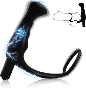 Waterproof Prostrate Massaging Device Formula One Racing Men Electrodes - Powerful Modes for Decrease Tension, Rechargeable, Silent Pleasure D1955L