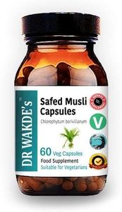 DR WAKDE’S® Safed Musli Capsules (Chlorophytum borivilianum) I 100% Herbal I 60 Veggie Capsules I Ayurvedic Supplement I on multiples I Quantity Discounts I Same Day Dispatch