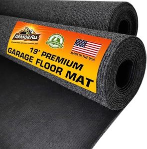 Armor All Premium Garage Floor Mat, Increased Thickness & Cushion, (Combined Size: 19’ x 7’6”), (Includes Double Sided Tape), Protects Surfaces - Absorbent/Waterproof/Durable (USA Made)