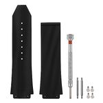 SANDEIN 25mm Watch Band Compatible with Hublot Big Bang, Soft Silicone Rubber Replacement Wrist Strap for Hublot Big Bang Watch Straps