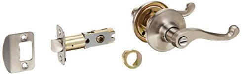 Schlage J Series Dexter by Schlage Satin Nickel Universal Turn-Lock Privacy Door Lever