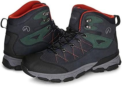 Nevados Dintore Mid Ankle Hiking Boots For Men | Waterproof, Multi-Terrain, Supportive & Flexible Structure Traction Outsole Cushioned Insole, Grey, 8.5