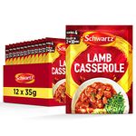 Schwartz Classic Lamb Casserole Recipe Mix 35 G | Pack of 12 | No Artificial Colours or Flavourings | No Added Preservatives or MSG | Suitable for Vegetarians