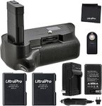 Battery Grip Bundle for Nikon D5300, D3300, D3200, D3100: Includes Vertical Battery Grip, 2-Pk EN-EL14 Long-Life Batteries, Charger, Remote, Microfiber Cleaning Cloth