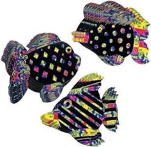 Fun Express Magic Color Scratch Fish (24Pc) - Crafts for Kids and Fun Home Activities - VBS Vacation Bible School Supplies/Décor