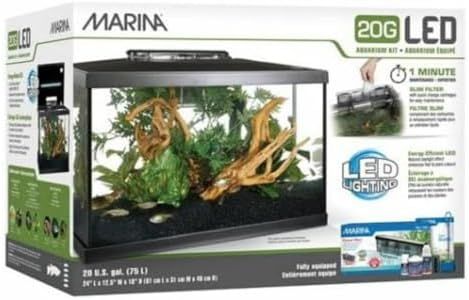 Marina Aquarium Kit - 20 gallon Fish Tank - LED