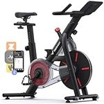 Exercise Bike, Merach Bluetooth Stationary Bike for Home with Magnetic Resistance, Indoor Cycling Bike with 330lbs Weight Capacity, iPad Holder, TT