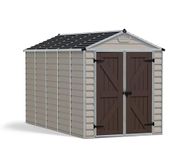 Canopia by Palram SkyLight Shed Durable Storage with Shelf (6x12, Tan)