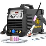 H HZXVOGEN TIG Welder AC/DC 200A with Pulse, 240V 6-in-1 MultiProcess Aluminum TIG Welding Machine with Square Wave/Stick/2T/4T Welder Machine, Digital IGBT Inverter HF TIG Welder, HVT250P