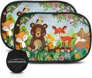 CARAMAZ Car Window Shade for Baby with Certified UV-Protection 2 Pack - 20"x12"