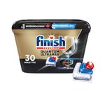 Finish Quantum UltraMax Dishwasher Detergent Tabs for Diamond Shine, Removes burnt-on stains & 24hr Dried on stains, No pre rinse needed, 30 Tablets