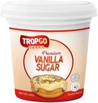 Tropgo Premium Vanilla Sugar 300g - Ideal for Cakes and Desserts, Infused with Rich Vanilla Flavour for Baking, Coffee, Tea, Custards, and Puddings - Great for Garnishing Baked Goods & Fresh Fruit