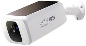 eufy Security SoloCam S230, Solar-Powered, Wireless Outdoor Security Camera, Battery Camera, Integrated Solar Panel, Spotlight Camera, 2K Resolution, Color Night Vision, Wireless, No Monthly Fee