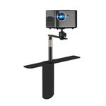 Plug-in Projector Stand Bedside Sofa Projector Mount Base Ballhead 360 Degree Adjustable Table Side Projector Bracket Holder for Nebula XGIMI VANKYO Jinhoo AuKing Epson and Most Video Projectors