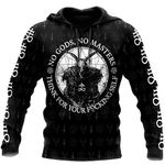 CHAOS MONKEY Unisex Mens Hoodies 3d Print Pullover Hooded Sweatshirt Hoodie for Men Women, Ash Black1, Large