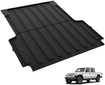 3W Bed Mat Compatible for Jeep Gladiator 2020-2024, All Weather Protection Custom Fit TPE Heavy Duty Car Bed Liner for Jeep Gladiator Accessories Black