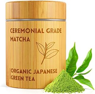 MATCHITA Bio Matcha Grüntee Pulver Ceremonial Grade in Bambus Box (40g) – Nachhaltiger Anbau in Japan – Milde Grünteenote: Für Heiss- & Kaltgetränke – Stärkt Energieniveau & Immunfunktion