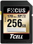 TCELL FOCUS 256GB A2 SDXC UHS-I U3 V30 170/125 MB/s, Digital Camera, Canon, Nikon, Sony, Pentax, Kodak, Olympus, Panasonic