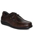 Buckaroo Trio Brush-Off Leather Brown Casual Shoes for Mens: Size UK 8