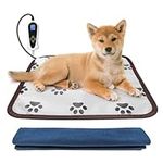 Bestio Pet Heating Pad,Medium 18x18 in for Dog Heating Pad,Waterproof Thermostat Cat Heating Pad with Removable Cover for Puppies Kittens Dog