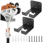 TORIBIO Garden Power Tool Hanger, Garage Storage Garage Organizer Trimmer Rack Garage Wall Hooks Heavy Duty Hooks for Grass Trimmer, Hedge Trimmer, Garage Wall, Garage Trimmer, Garden Tools, 2 PACK