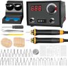 FIRElood Wood Burning Tool, Wood Burner kit Pen 25~750℃, Wood Burning kit with Digital Thermometer Temperature Adjustable Temperature, 2 pyrographic Wood Burning pens, 30 Wood Burning Pen Tips