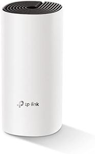 TP-Link Deco E4 (1-pack) - Repetidor Wi-Fi Mesh AC1200, Doble Banda 5GHz/2.4Ghz,Modo Punto de Acceso, Cobertura hasta 140m², 2x Puertos 100/10 Mbps, Conexión hasta 100 dispositivos