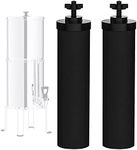 NSF/ANSI 42 Certified Black Purification Elements, for BB9-2® Water Filters Replacement, Compatible with Berkey Gravity Filtration System, Replacement for Berkey Black Filter, Pack of 2