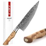 HEZHEN-8.3” Chef's Knife Professional Kitchen Knife, 67 Layers Damascus Steel Chef Knife, Japanese Style Stainless Steel Gyuto Knife,Figured Sycamore Wood Handle Cooking Tool