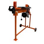 Forest Master FM10T-6 Electric Log Splitter - 6 Tons of Splitting Force - Logs up to 430mm Long - Pre-Filled Ready to Use - DuoCut Blade - Ramstop - Includes Stand
