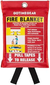 Go Time Gear Emergency Fire Blanket for Home and Kitchen, Fire Retardant Emergency Fire Blanket Kit, Survival Fireproof Blanket Up to 1,200 Degrees Fahrenheit