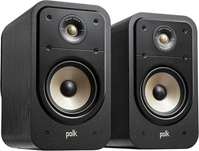 Polk Audio Signature Elite ES20 Bookshelf Speakers, HiFi Speakers for Home Cinema Sound System, Hi-Res Audio - Black, (SIGS20ELBK)