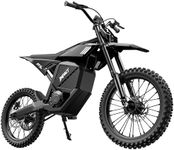 ESKUTE RT-X 19" 17" Electric Dirt Bike for Adults, 6500W Peak 53+MPH Mid-Drive Motor, Electric Motorcycle with 72V 30Ah 70-Mile Range Battery, Hydraulic Nitrogen Dual Shock Absorbers, Black