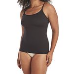 Flexees Maidenform Women's Shapewear Long Length Tank,Black,Large