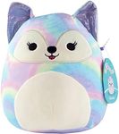 Squishmallows 8" Felexine The Rainbow Fox - Official Kellytoy Plush - Cute and Soft Fox Stuffed Animal Toy - Great Gift for Kids