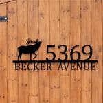 Personalized Moose House Numbers fo