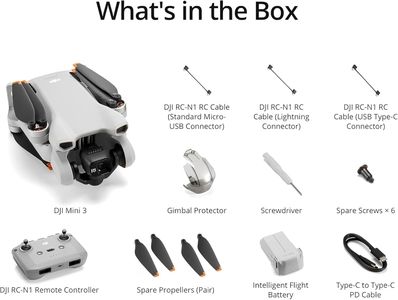 DJI Mini 3 4K Camera Drone – Ultra-Light Foldable Quadcopter